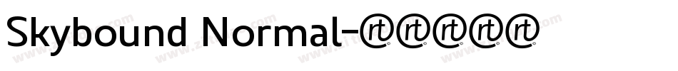 Skybound Normal字体转换